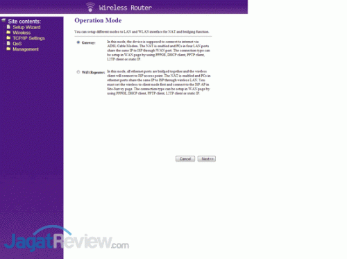 WLAN AP Webserver