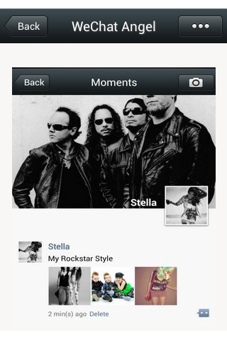 We chat angel moments