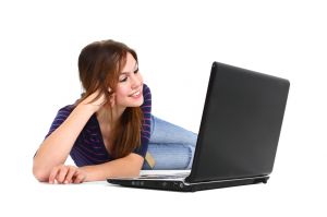 1003184 girl enjoying laptop