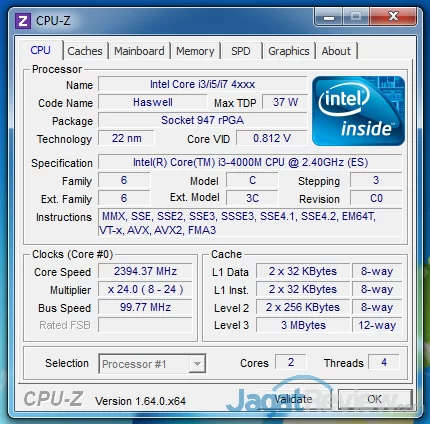 Review Performa Gaming Intel Core i3-4000M 'Haswell' dengan IGP HD Graphics 4600 3 CPU