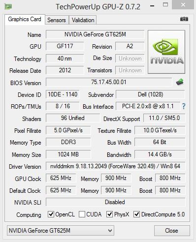 Review Performa Gaming Intel Core i3-4000M 'Haswell' dengan IGP HD Graphics 4600 11 GPU_GT625M