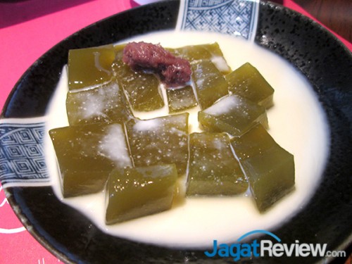 Poke Group Resmikan Outlet Kelima Mereka: Poke Grill 7 Salah satu menu Dessert, Green Tea Jelly yang segar