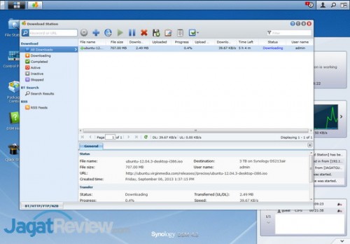 Download Manager internal dari DS213air.