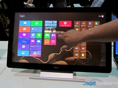 Salah satu monitor layar sentuh baru Dell dengan ukuran layar 27