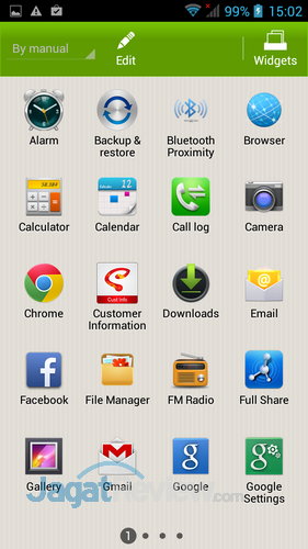 Smartfren Andromax V - App Drawer