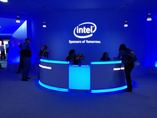 intel ces 2012 reception desk