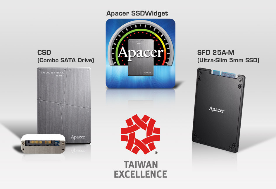 20131224 Apacer product pic of winning 22nd Taiwan Excellence Award