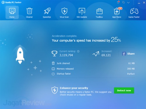 Baidu PC Faster - Aplikasi Andalan untuk Mengoptimalkan PC 1 Baidu-PC-Faster
