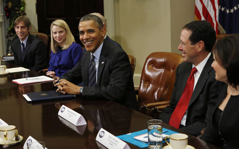 Obama Gelar Rapat Tertutup dengan Para Bos IT 1 Obama 2
