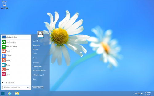 Start Menu on Win 8
