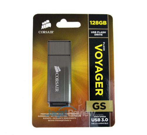 Review Corsair Flash Voyager GS 128 GB: Flash Drive dengan Kapasitas Terbesar di Indonesia Saat Ini 5 Flash Drive Corsair Voyager GS 128 GB USB 3 _ Box depan