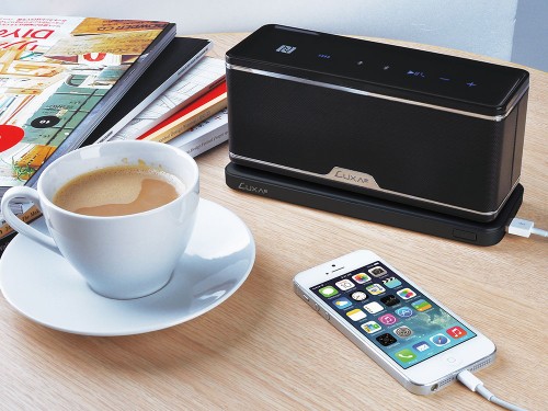 World’s First Multi-Functional Bluetooth Wireless Music Speaker with NFC and Wireless Charging Station Unleashed!