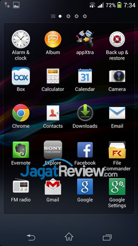 Sony Xperia Z1 - App Drawer