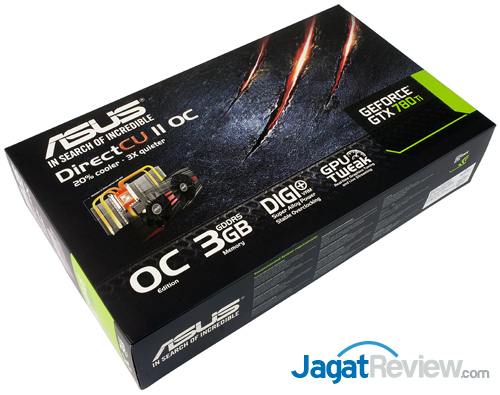 Review ASUS GTX 780 Ti DirectCU II OC: VGA Gaming Kencang dengan Kebebasan Modifikasi Penampilan 8 asus gtx 780 ti directcu ii oc front box