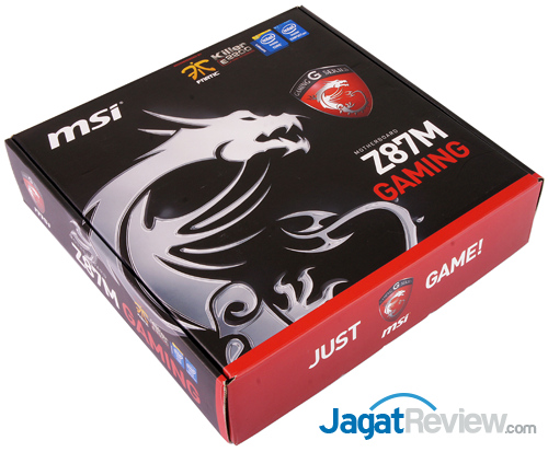 msi z87m gaming front box