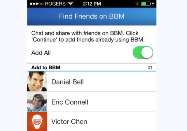 BBM update find friends