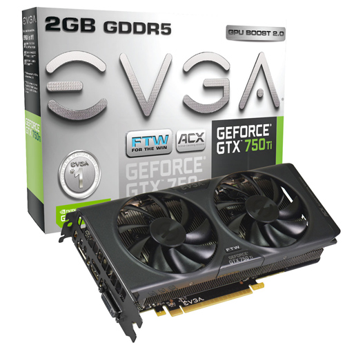 Parade VGA NVIDIA GeForce GTX 750 Ti 7 EVGA GTX 750 Ti FTW with ACX Cooling 1189 1268 5400