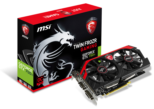 MSI GTX 750 Ti TWIN FROZR GAMING 1085 1163 5400