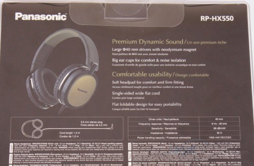 Review Headphone Panasonic RP-HX550: Nikmati Musik Secara Maksimal Diluar Ruangan 2 Penggunaan driver unit Neodymium Magnet 40mm, mampu menyajikan musik berkualitas dengan frekuensi minimum 8Hz.