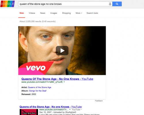 Qotsa Google Search