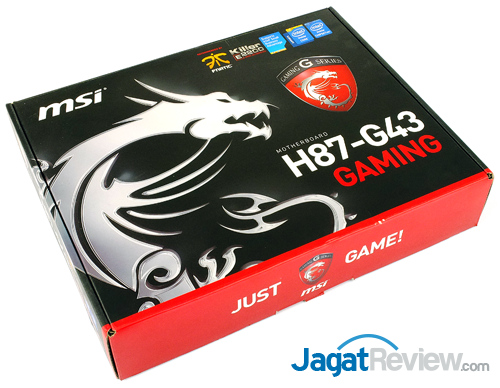 msi h87-g43 gaming front box