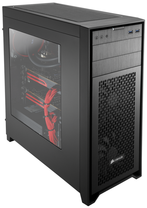 Corsair Rilis Casing Mid-Tower Obisidian 450D 2 450D_built_three_quarter_hero_down