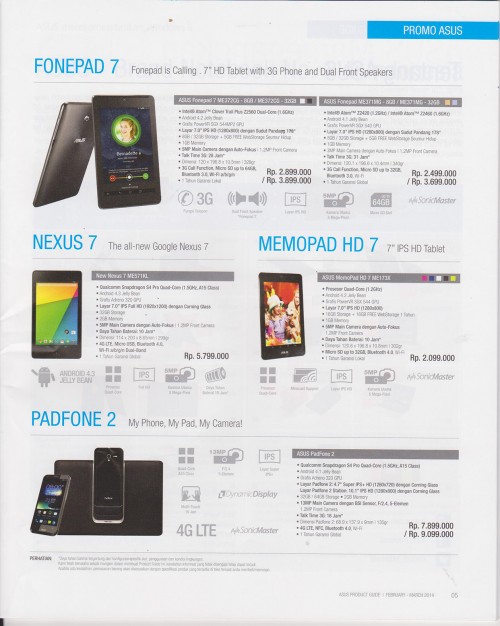 Mega Bazaar Consumer Show 2014: Promo Murah Smartphone & Tablet 3 ASUS01