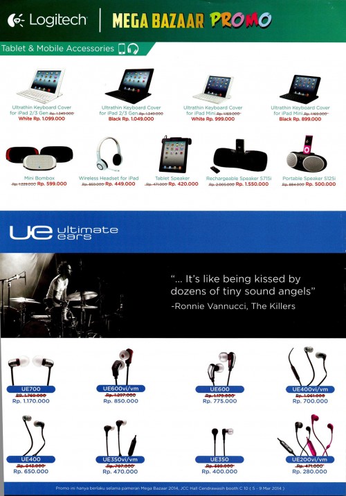 Mega Bazaar Consumer Show 2014: Promo Murah Ragam Aksesoris Komputer 1 LOGITECH_01