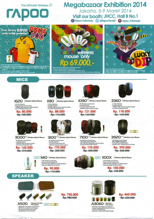 Mega Bazaar Consumer Show 2014: Promo Murah Ragam Aksesoris Komputer 15 RAPOO_01