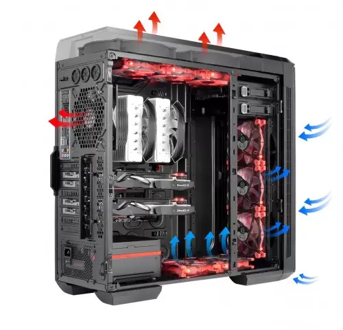 Thermaltake Urban T81 Full-Tower Chassis provide supreme air cooling system and extensive liquid cooling support_2