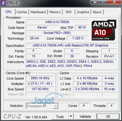 Review Gigabyte F2A88XM-HD3: Murah & Lengkap dengan Bodi Ringkas 6 gigabyte f2a88xm-hd3 cpuz 02