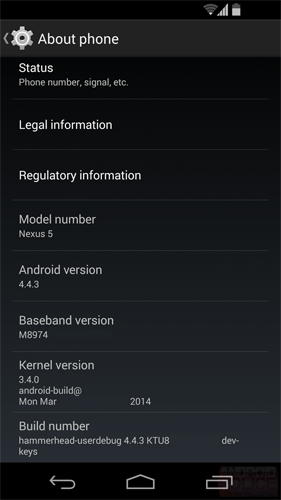 Feature Google Android KitKat 4.4.3 Terungkap 2 google nexus5 android 443