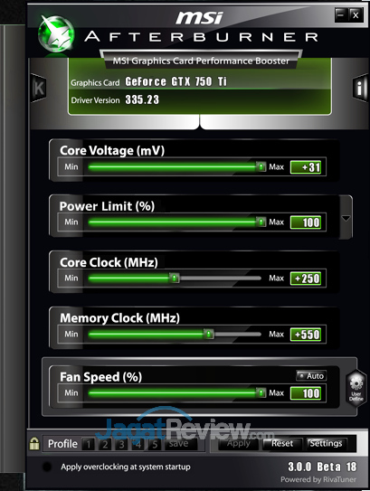 nvidia gtx 750 ti oc v2 afterburner 335.23 oc fix