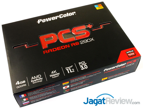 Review PowerColor PCS+ R9 290X: Dinginnya Hawaii XT Untuk Gaming Bertenaga 23 powercolor r9 290x pcs+ front box