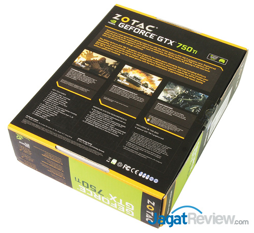 zotac gtx 750 ti oc rear box