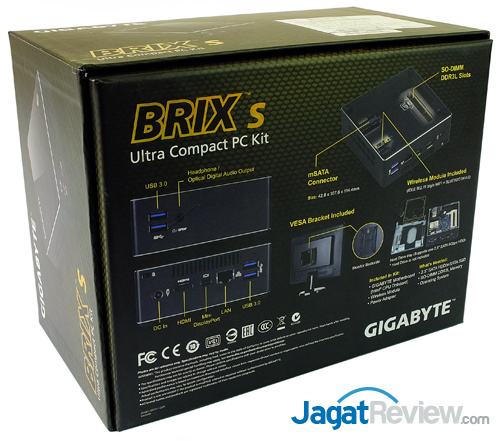 Review Gigabyte BRIX BXi3H-4010: PC Desktop Mungil, Kencang, dan Irit Daya 3 gigabyte brix bxi3h-4010 rear box