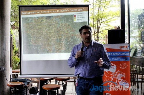 Bolt! Hadirkan Smart Mobile WiFi Baru dengan LCD Display 2 Devid Gubiani, Chief Technology Officer Bolt!, menjelaskan terkait perkembangan jangkauan Bolt! di Jabodetabek.