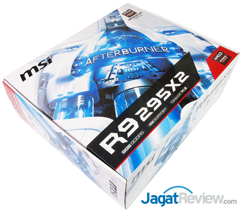 msi radeon r9 295x2 front box