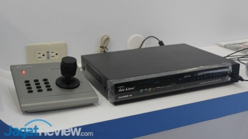 CoreNVR 16 dengan unit kontrol kamera