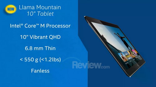 Intel Keynote: Endless Possibilities - Kirk Skaugen 5 Intel Computex 2014 - Llama Mountain Tablet