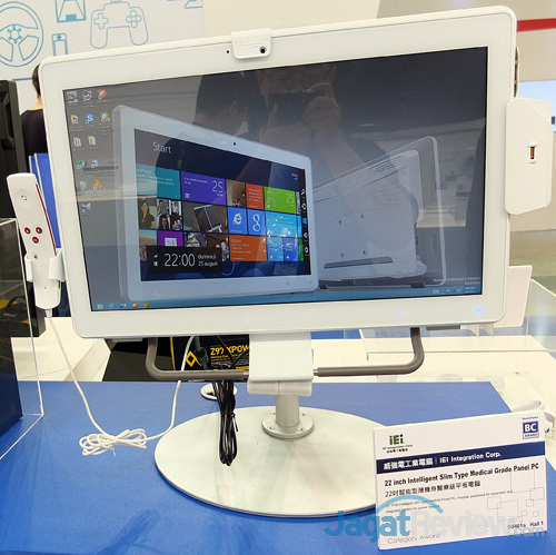 iei 22'' intelligent slime type medical grade panel pc