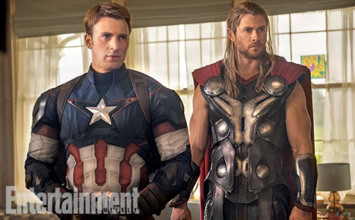 Foto Terbaru The-Avengers-2-Age-of-Ultron-Photo-EW-Captain-America-Thor
