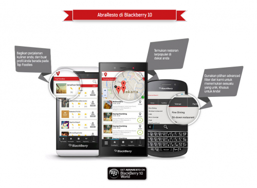 Abraresto: Aplikasi Pencari Restoran Terbaik Kini Hadir di Blackberry 1 abraresto