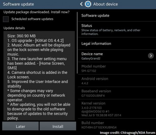 Android KitKat Hadir pada Galaxy Grand 2 Duos 2 grand
