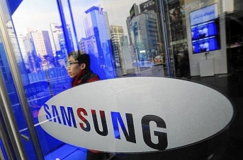 A man walks out of Samsung Electronics' headquarters in Seoul