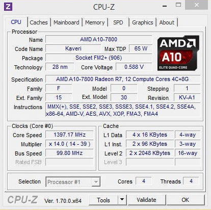 Hands-on Review AMD APU A10-7800: Kaveri Dengan Fitur cTDP 1 A10-7800Idle