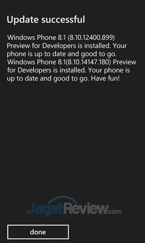 WP8.1GDR1 - Update Success