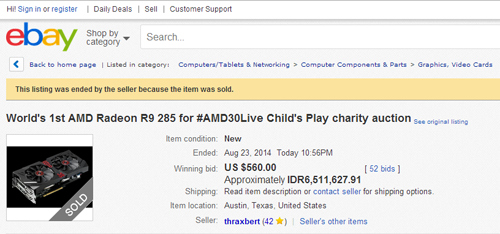 AMD Radeon R9 285 Pertama di Dunia Ditebus dengan Harga 6 Jutaan Rupiah 3 amd r9 285 auction 02
