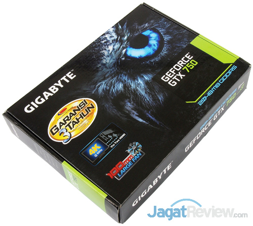 gigabyte gtx 750 2gb oc front box