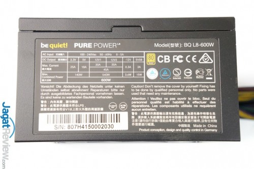 Hands-On be quiet! Pure Power 600 Watt 2 DSC00254